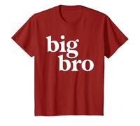 Big Brother Camisa para niños pequeños Big Bro Hermano Announcement Camiseta, Niños, Arándano, 4 años