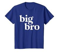 Big Brother Camisa para niños pequeños Big Bro Hermano Announcement Camiseta, Niños, Azul Real, 4 años