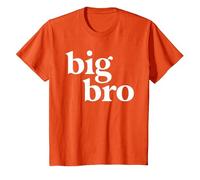 Big Brother Camisa para niños pequeños Big Bro Hermano Announcement Camiseta, Niños, Naranja, 4 años
