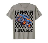Big Brother Finally 2026 Anuncio Monster Truck Boys Boy Camiseta