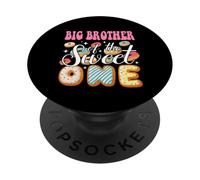 Big Brother of The Sweet One - Familia de Fiesta de donas de Primer cumpleaños PopSockets PopGrip Adhesivo