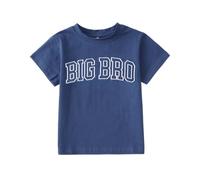 Big Brother Shirt Jungen Drucker T-Shirt Kinderkleidung mit "Big BRO" Motiv GroßBruder Shirts Baby Anuncio Tops Sommer Kurzarm T-Shirts Bruster Matching Outfit, azul, 5-6 Años