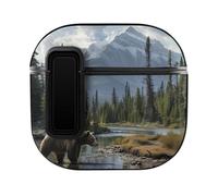 Big Brown Bear Rizzly The Mountains - Funda protectora para auriculares AirPods 4 PC