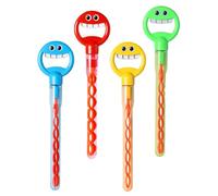 Big Bubble Wand - 17.32 * 4.13 * 0.59inch Big Bubble Wands, Maker Bubbles Bubblee Stick Blower, Smiling Face Summer Toy, Handheld Party Favors Supplies For Summer Party Indoor Outdoor Activity