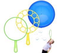 Big Bubble Wand Set, 3pcs/Set Divertida Varita de Burbujas Gigantes de plástico con Bandeja para niños Adultos de Verano de Verano de la Fiesta de Juego al Aire Libre.