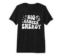 Big Cancer Energy x Cáncer Zodiac Retro Camiseta Premium