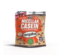 BIG - Caseina Micelar - Caseina Proteina de Liberación Sostenida para Recuperación y Masa Muscular - Baja en Grasas y Carbohidratos con Textura Cremosa (Toppings (trocitos), Conguitos Dark) 500 g