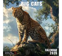 Big Cats Calendar 2026: Fierce Predators in Regal and Restful Moments
