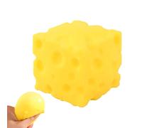 Big Cheese Squishy Square - Cheese Block Squishy, Lovely Unbreakable Giant CheeseBlock SquishyFidget Toy Stress Ball, Cute Mochi1 Sensory Toy For Men Women Kid