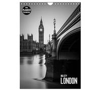 Big City London (Wandkalender 2026 DIN A4 hoch), CALVENDO Monatskalender: Es erwarten Sie zwölf klassische London Ansichten in Schwarz-Weiß