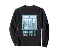 Big City Pequeño Bulldog Urbano Amante Canino Sudadera