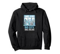 Big City Pequeño Bulldog Urbano Amante Canino Sudadera con Capucha