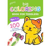 Big Coloring Book for Toddlers Ages 1-3: 100 bold and easy pictures to color and learn vocabulary: animals, ocean, nature, vehicles, holidays, home, toys, and food