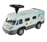 BIG - Correpasillos Camper con Volante, Neumáticos Silenciosos, 2-en-1, Techo Desmontable, Adecuado de 2 a 5 años