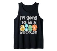 Big Cousin Funny Dinosaur Lovers Cousin Crew Niñas Niños Niños Camiseta sin Mangas