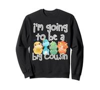 Big Cousin Funny Dinosaur Lovers Cousin Crew Niñas Niños Niños Sudadera