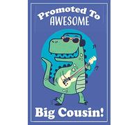 Big Cousin Gift: A write n' draw new cousin journal with lined and blank pages for writing and drawing, new cousin book, dinosaur cousin book, ... to big cousin gift, big cousin promotion gift