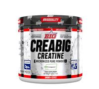 BIG - Creatina Creapure ® - Creatina Monohidratada Creapure, Rendimiento Físico y Recuperación - Materia Prima Premium - Monohidrato de Creatina de Rápida Absorción, Vegana (250g, Ultra Pure (neutro)