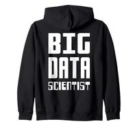 Big Data Scientist Auto-irónico Data Nerd Design Texto Blanco Sudadera con Capucha