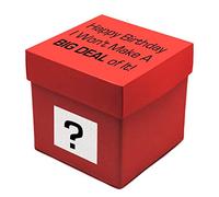 BIG DEAL Birthday Box. Divertido regalo novedoso. Bolsa de la suerte personalizada Brexit para juegos de azar (feliz cumpleaños I Won't Make A Big Deal of It!)