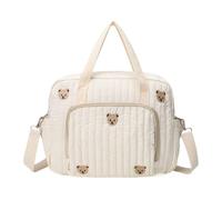Big Diaper Bag - Organizador de almacenamiento grande portátil para mamá | espaciosa multicompartimiento con correas ajustables y material impermeable para toallitas húmedas Bottles Mom Dad