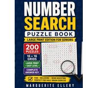 Big Digits: Number Search Puzzle Book for Adults and Seniors - 200 Large Print Puzzles with Extra-Big Numbers and a Complete Answer Key