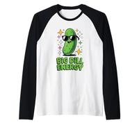 Big Dill Enegry Pickle En Gafas De Sol Divertido Amante De Pepinillos Camiseta Manga Raglan