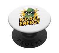 Big Dill Enegry Pickle En Gafas De Sol Divertido Amante De Pepinillos PopSockets PopGrip Adhesivo