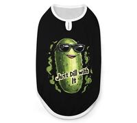Big Dill Funny Pickle - Camiseta sin mangas para perro, camiseta sin mangas para mascotas, camisetas sin mangas para gatos, talla S