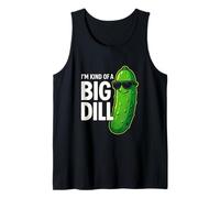 Big Dill Funny Pickle Pun Chistes sarcásticos Camiseta sin Mangas