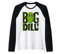 Big Dill - I Love Green Pickles Camisa para Hombre Camiseta Manga Raglan