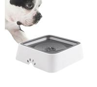 Big Dog Water Bowl, 2L Floating Dispenser, ABS&PP Splashproof Design, Anti-Choking Feature, Easy Refill System, Travel-Friendly Build, Perfect for Vehicle, Home, 9.65x3.43 Inches