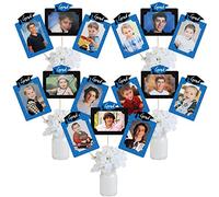 Big Dot of Happiness Blue Grad - Best is Yet to Come - Palos de centro de mesa de graduación - 15 piezas