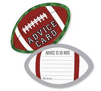 Big Dot of Happiness End Zone - Juego de 20 tarjetas de felicitación para baby shower