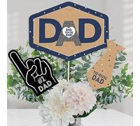 Big Dot of Happiness My Dad is Rad - Juego de 15 palos de centro de mesa para el día del padre