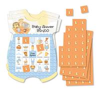 Big Dot of Happiness Noah's Ark - Tarjetas y marcadores de bingo con imágenes - Juego de bingo con forma de baby shower - Juego de 18