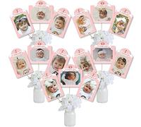 Big Dot of Happiness Primer cumpleaños Little Miss Onederful - Palos para mesa de fotos de primer cumpleaños, 15 piezas