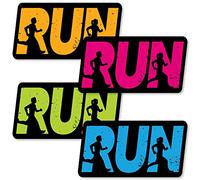 Big Dot of Happiness Set The Pace - Running - Decoraciones DIY pista, Cross Country o Marathon Party Essentials - Juego de 20