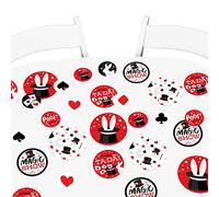 Big Dot of Happiness Ta-Da, Magic Show - Confeti de círculo Gigante para Fiesta de cumpleaños - Decoraciones de Fiesta - Confeti Grande 27 Unidades