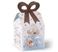 Big Dot of Happiness We Can Bearly Wait - Cajas de regalo cuadradas para regalo, diseño de oso de peluche para baby shower, juego de 12