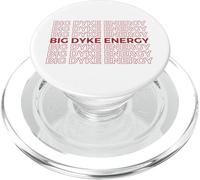 Big Dyke Energía Lesbianas Orgullo Gay Chicas LGBTQ Lesbianity PopSockets PopGrip para MagSafe
