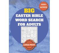 BIG Easter Bible Word Search for Adults: 1000+ Words to Find | 60 Easter and Bible Word Search Puzzles to Solve