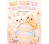 Big Easter Coloring Book for Kids Ages 3-5 Pink: Cute Animals, Easter Eggs and Spring Fun