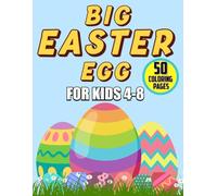 Big Easter Egg Coloring Book for Kids Ages 4-8: 50 Big Easter Eggs with Fun Patterns | Single-Sided Coloring Activity Book for Kids