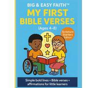 Big & Easy Faith™ My First Bible Verses Coloring Book: Ages 2-8; Bold, Simple Line Art + Affirmations + Bible (BIG & EASY FAITH™️ Collection)