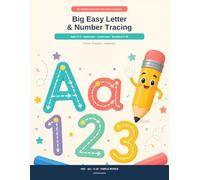 Big Easy Letter & Number Tracing: Ages 3-5 · Uppercase · Lowercase · Numbers 0-20
