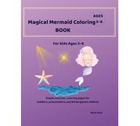 Big & Easy Magical Mermaid Coloring Book for Kids Ages 3-6: Cute and Simple Magical Mermaid Coloring Pages with Ocean Fantasy Scenes for Toddlers and Preschool Kids