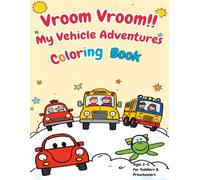 Big & Easy Vehicles Coloring Book: Simple Trucks, Cars & Construction Vehicles for Toddlers (Ages 3-5)