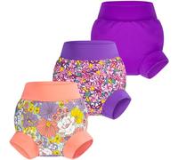BIG ELEPHANT Pañales de natación para bebé, 3 unidades, reutilizables, ajustables, lavables, impermeables, para niños y niñas, 2 años