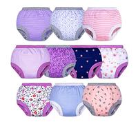BIG ELEPHANT Pantalones de Entrenamiento para IR al baño para niños pequeños, 100% algodón, Unisex, Calzoncillos para orinar, Paquete de 10, 12M-5T